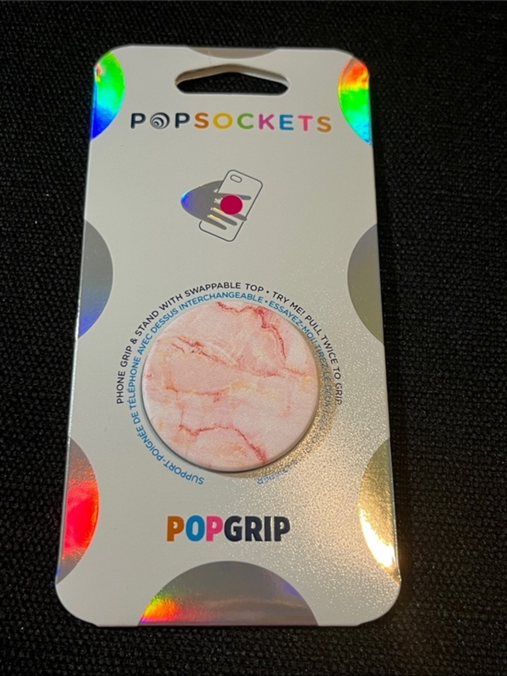 PopSockets PopGrip Marble Pink Phone Grip